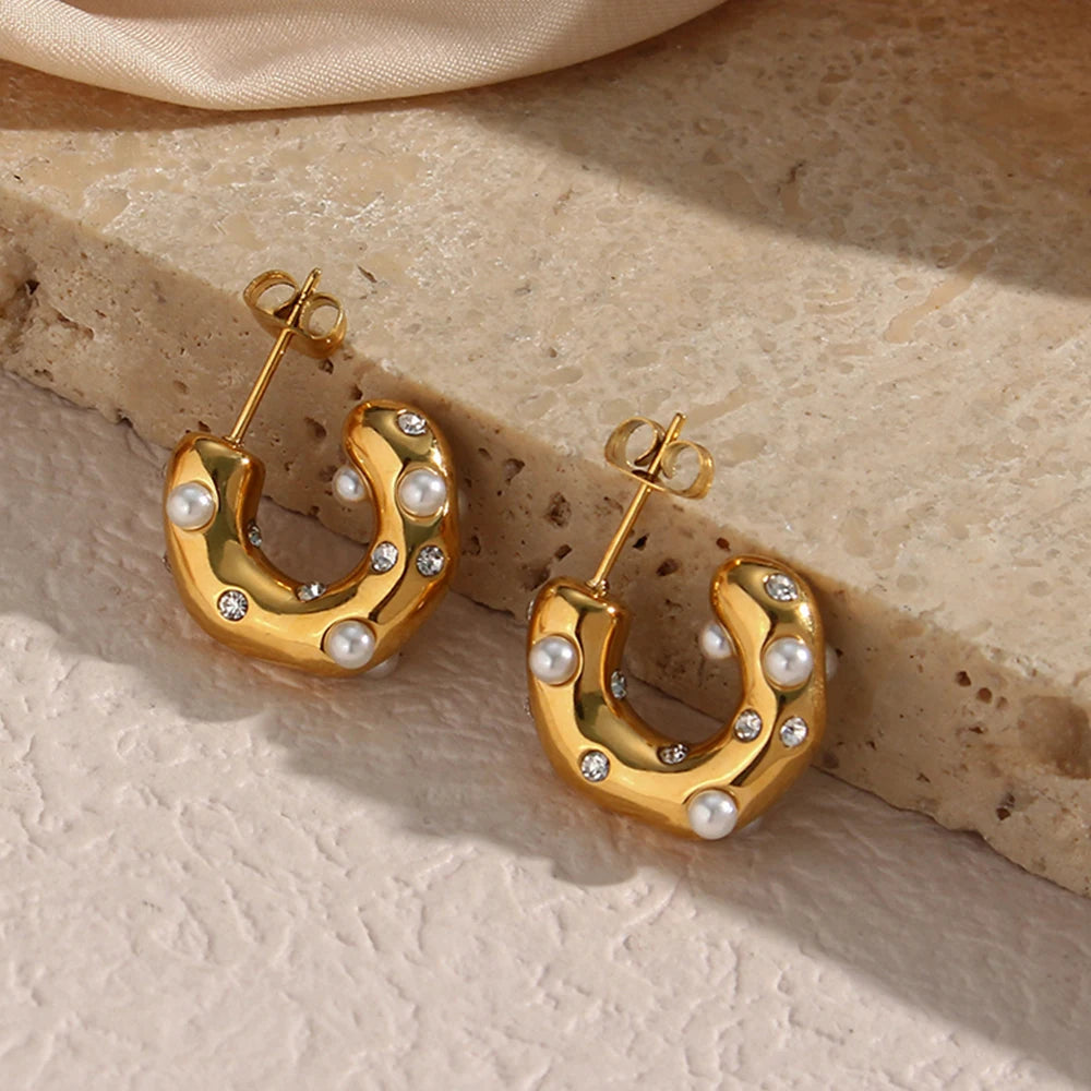 Célia pearl earrings