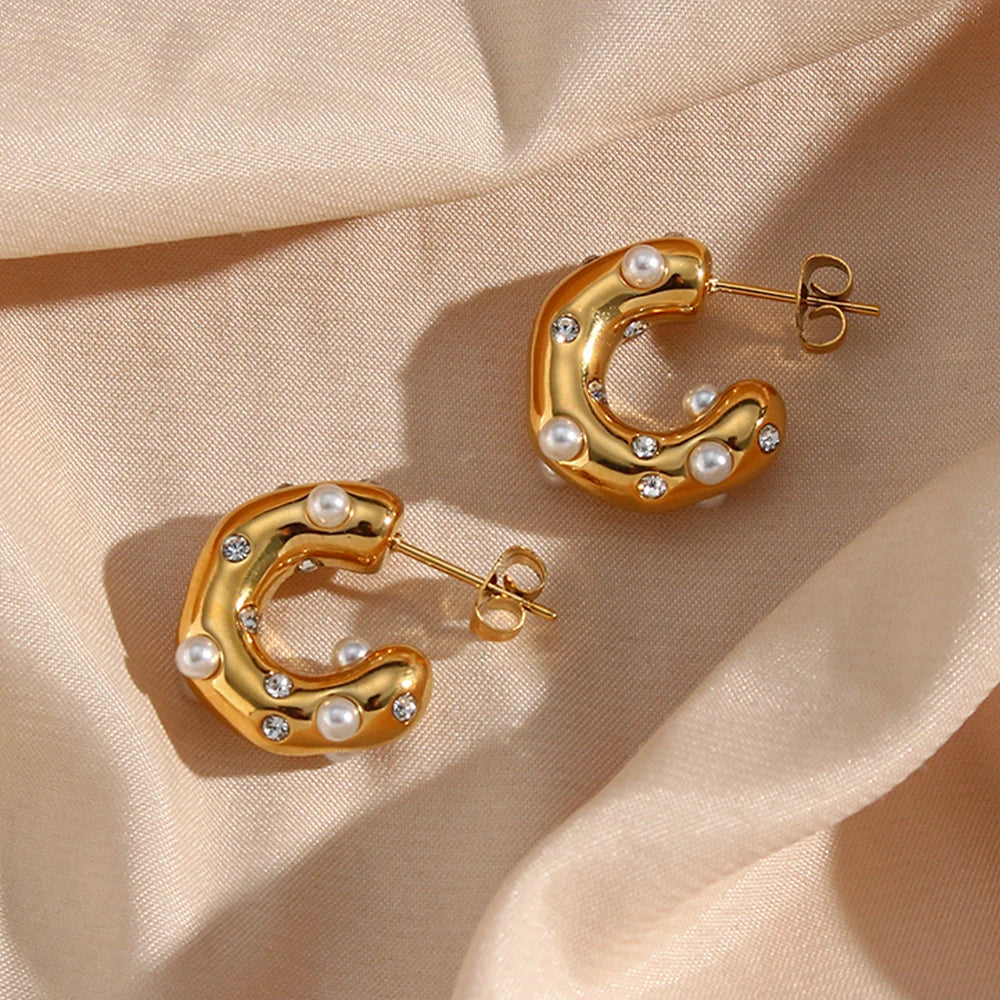Célia pearl earrings