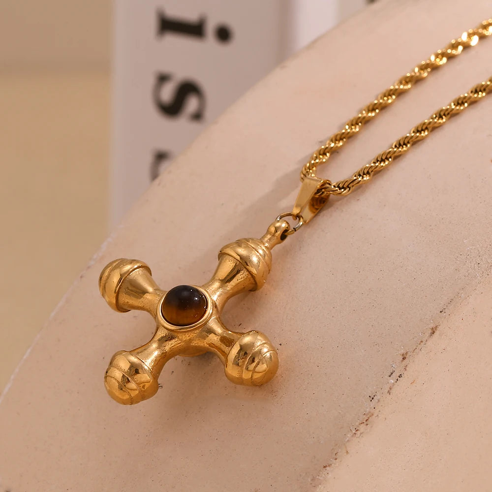 Cruz Santa Necklace